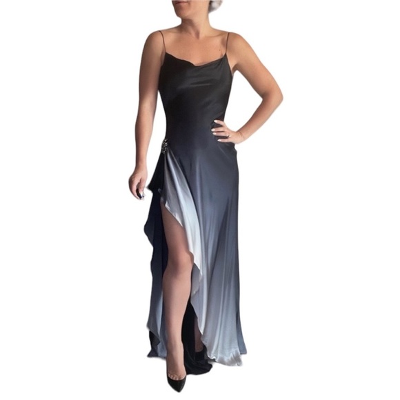 Juan Carlos Pinera Silk Dress with High Slit - Picture 5 of 5